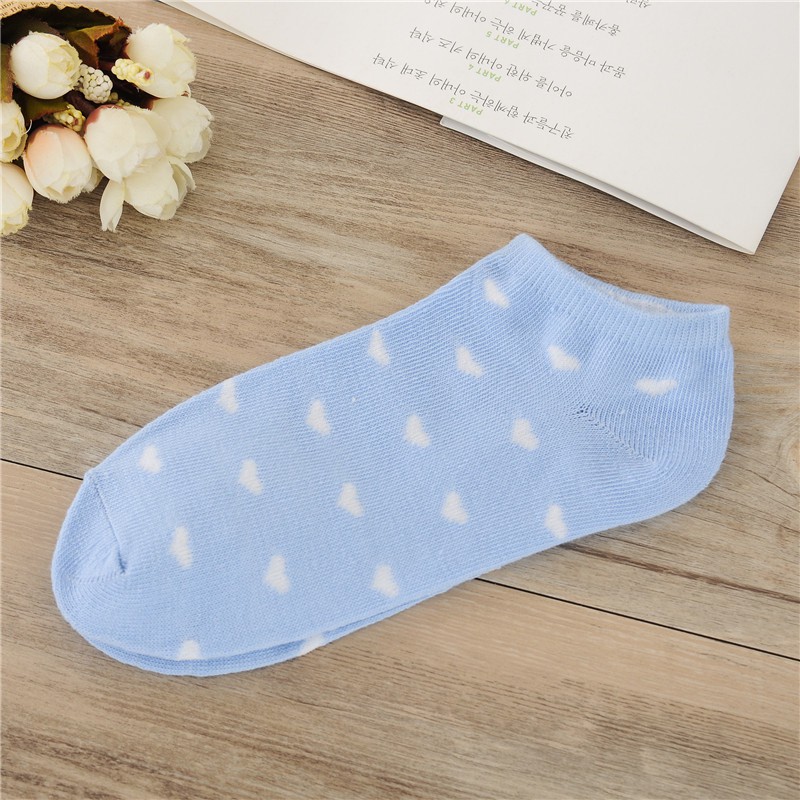 Kaos Kaki Ankle Motif Love Korea Import Ankle Cute Panjang Semata Kaki / TV-39