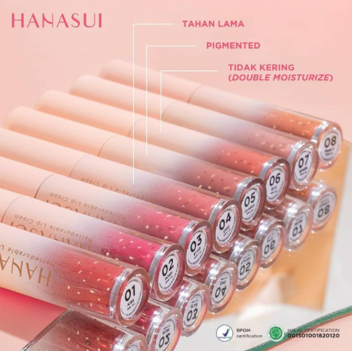 HANASUI Mattedorable Lipcream &amp; Boba edition / Lipcream Hanasui ✅ BPOM