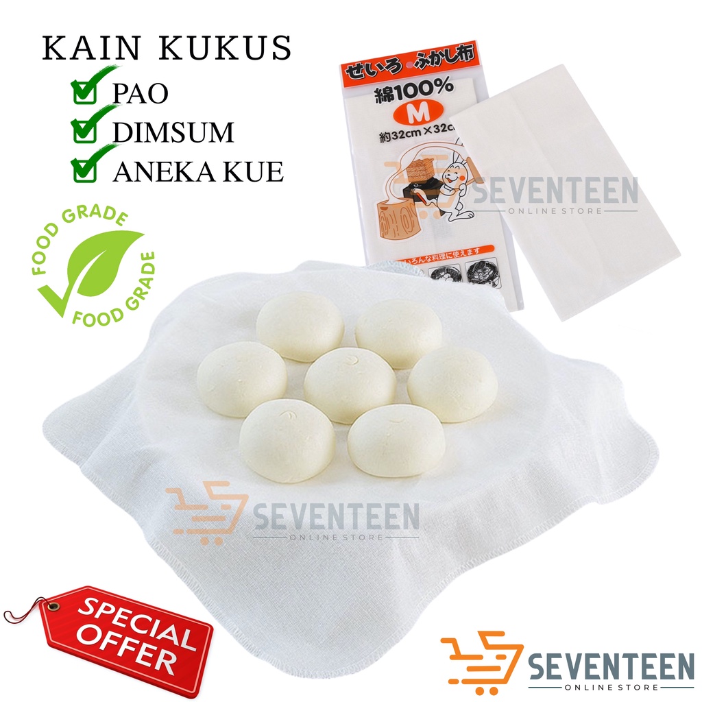 SEVENTEEN ALAS PENGUKUS KAIN KAIN KUKUSAN KAIN KUKUS ROTI ANEKA KUE KAIN PAO BAKPAO KAIN TATAKAN REBUS KUKUS DAPIUR