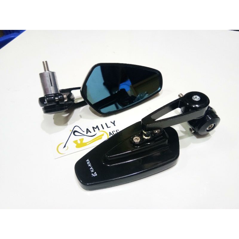 Spion Jalu Bar End Oval CNC Motor Nmax/Aerox/Vario/Pcx/Xmax/Vixion/Xabre/CB150R/Lexi/Beat Universal