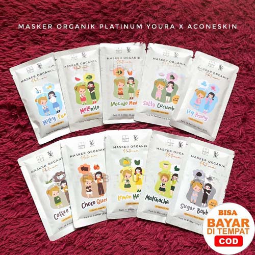 [RESMI]  ACONESKIN  PLATINUM ORGANIC FACE MASK 15 gram