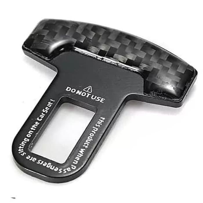 SEAT BELT BUCKLE / BELT BUZZER ALARM STOPPER Colokan Seatbelt Carbon