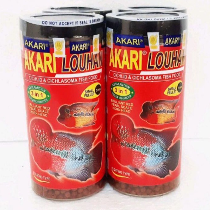 Akari Louhan 3in1 100Gram Pelet Makanan Ikan Louhan Lohan