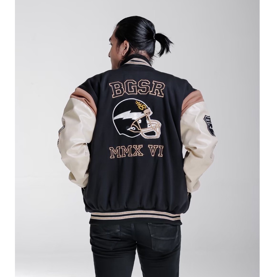 Jaket Varsity  Bomber Pria Wanita  Baseball Vintage Sunmory Distro Bandung