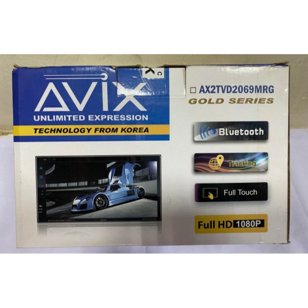 Headunit Doubledin Avix MIRROR LINK 7" (GPS) AX2TVD2069MRG Terbaru Bagus