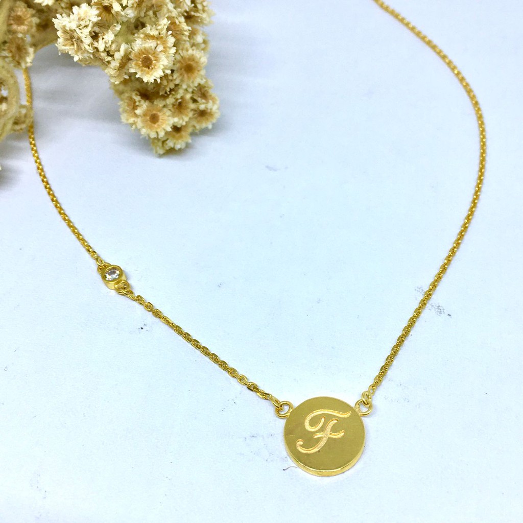 Kalung Emas Huruf "F" 375 8k