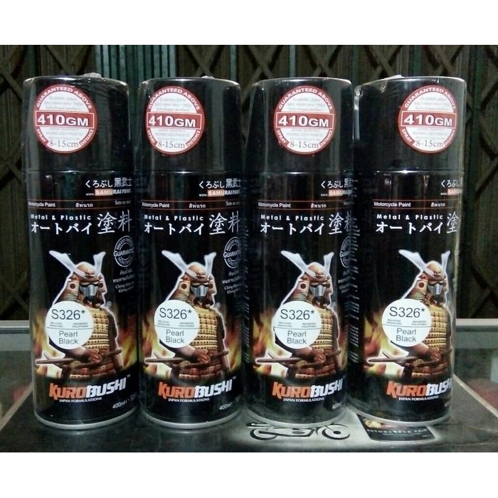 SAMURAI PAINT S326 HITAM  MUTIARA  PEARL BLACK CAT  SEMPROT 