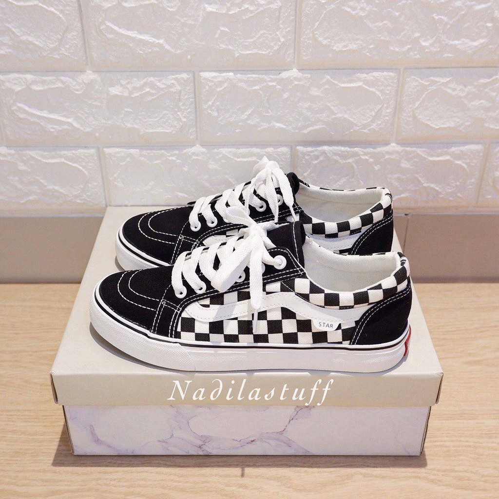 NADILASTUFF Legend ‘Vancy OS &amp; Checkerboard Catur Sepatu Wanita Sneakers Premium