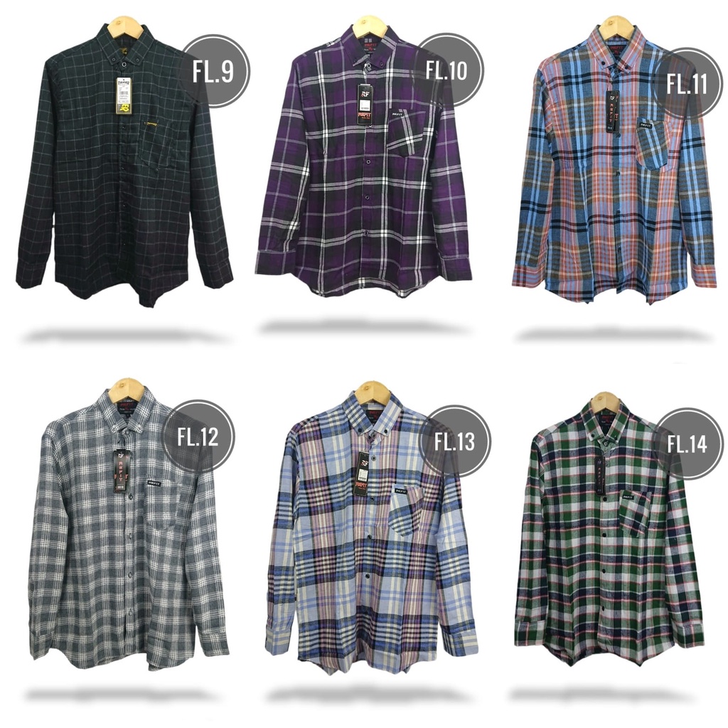KEMEJA FLANEL IMPORT PRIA WANITA UNISEK LENGAN PANJANG KEMEJA FLANEL L-XL GMK