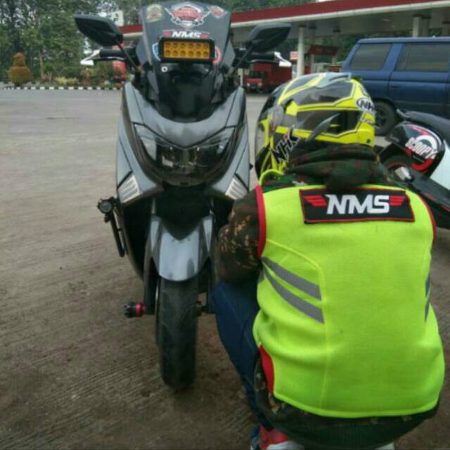 Crashbar nmax plus dudukan lampu tembak