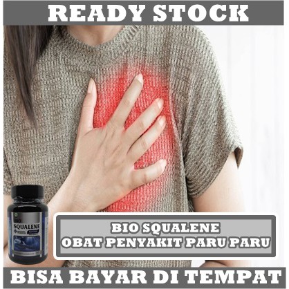 Obat Penyakit Paru Paru - Obat TBC Paru Paru - Obat Pneumonia - Obat Bronkitis - Radang Paru Paru - Kanker Paru Paru - Obat Asma - Obat Berylliosis - Paru Paru Basah Kering - Sakit Paru Paru Tuberkulosis Herbal Bio Squalene 100% BPOM