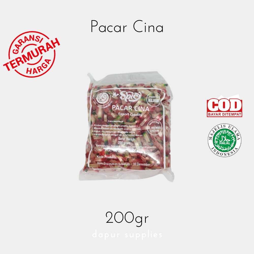 Pacar Cina / Sago Dessert – Mr Spicy 200g