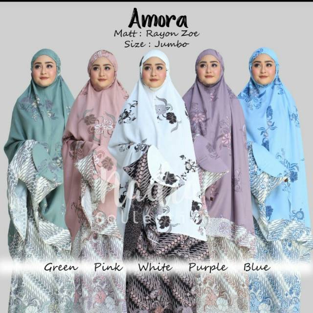 Mukena Amora By Nadia Collection - Mukena Rayon Zoe Premium