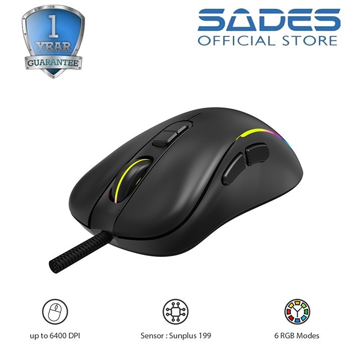 Mouse Gaming Murah SADES HUNTER S9 GAMING MOUSE