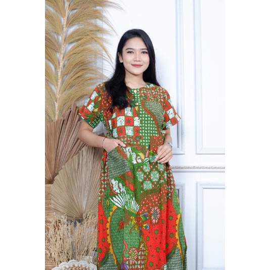 Daster Rayon Premium Jumbo Kekinian Daster Batik IJO TUA 10