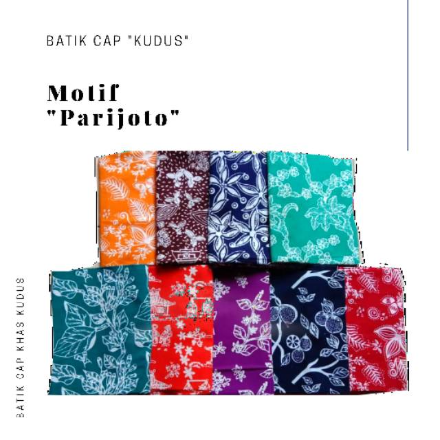 Kain Batik Cap Khas Kudus / Batik Parijoto kudus / Batik Kudus