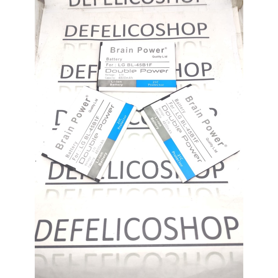 Batrai LG BL-45B1F BL45B1F H900 / H901 / H961 / H968 Dual -LG Optimus Stylus 2 K520 -LG G2 Stylus K3