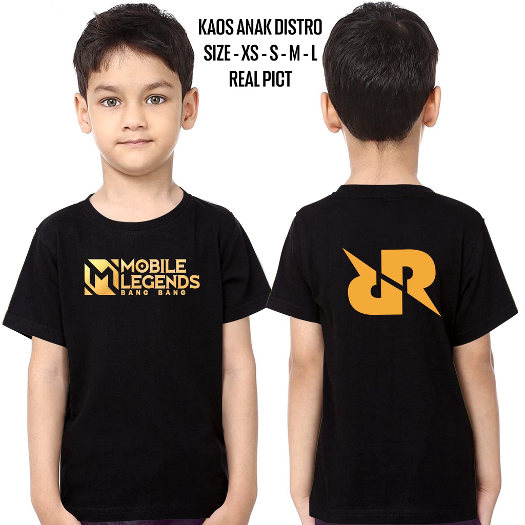 Kaos Anak ML RRQ - Kaos ML RRQ  - Kaos Mobile legend / kaos ml RRQ / kaos RRQ anak laki laki / kaos 