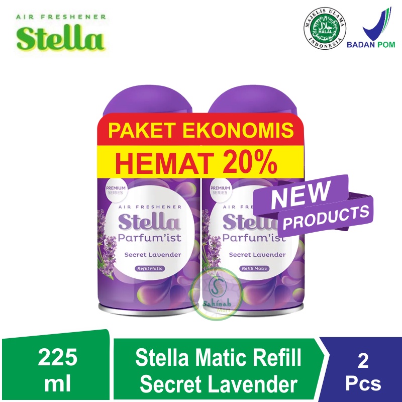 Paket Hemat STELLA Matic Refill / Isi ulang Pengharum Ruangan 2x225ml