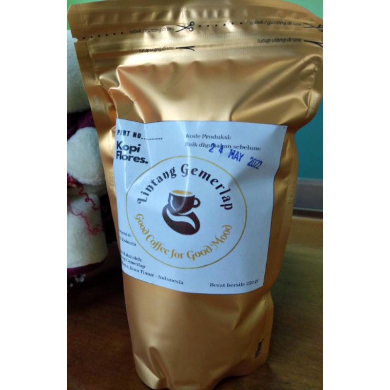 

KOPI FLORES MURNI LINTANG GEMERLAP 250 GRAM