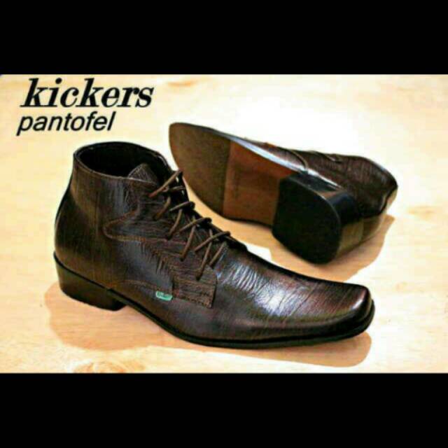 Sepatu Pantofel Kickers Kulit(pria)