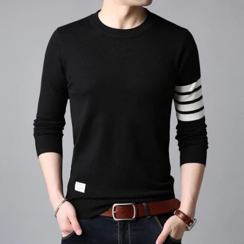 Sweater Pria Oneck lengan panjang