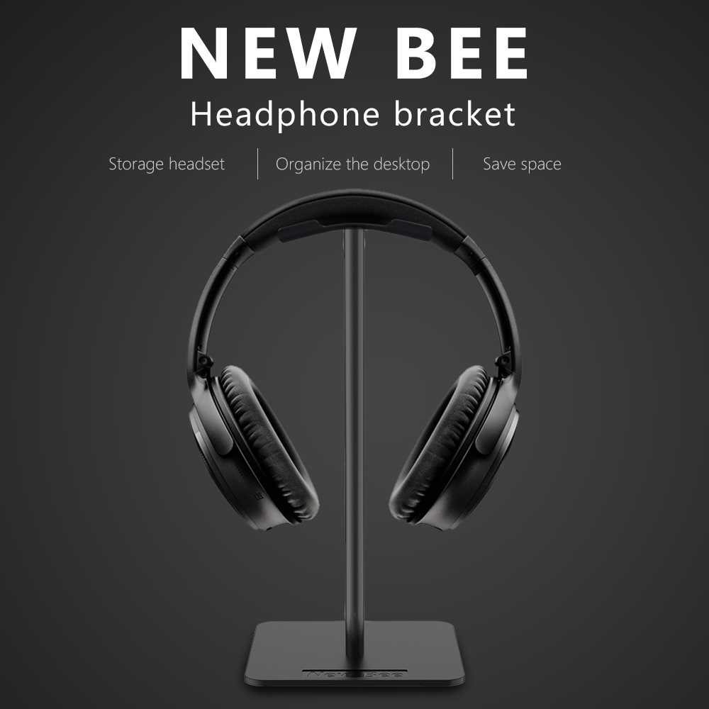 COD Tempat Headset Earphone Stand Gantungan Headset Tempat Headphone Holder Headset Gaming Bluetooth Hitam E42