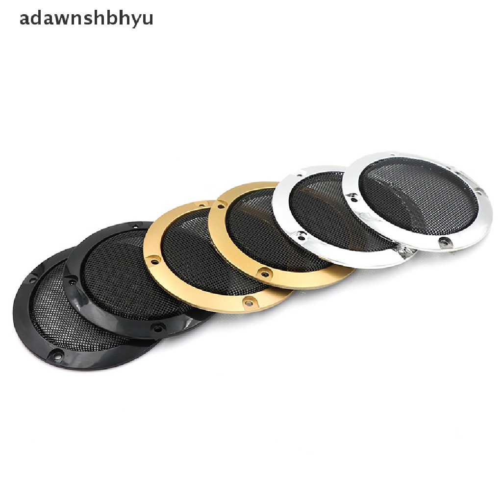 Adawnshbhyu 3&quot; inch Penutup speaker Audio Lingkaran Hias metal mesh grille 2pcs