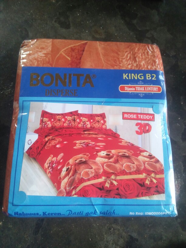 Sprei Bonita Motif Rose Teddy Ukuran 160 Dan 180
