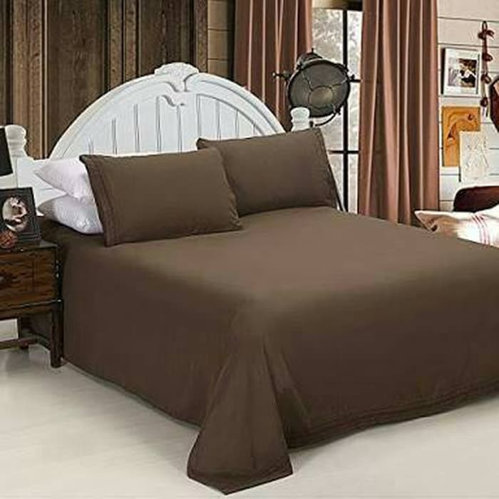 NEW Duvet Cover Katun Jepang Dark Choco 210x210cm