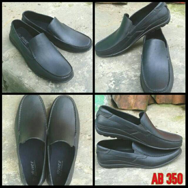 Sepatu Pria Pantofel Karet Murah ATT Hitam  AB350