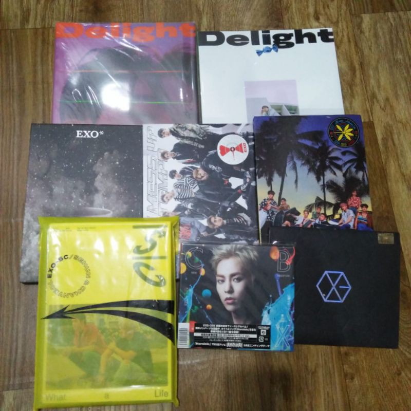 ALBUM ONLY KPOP EXO FIRST BOX KOKOBOP DMUMT VIVACE CBX MAGIC BAEKHYUN DELIGHT CANDY MINT CINNAMON