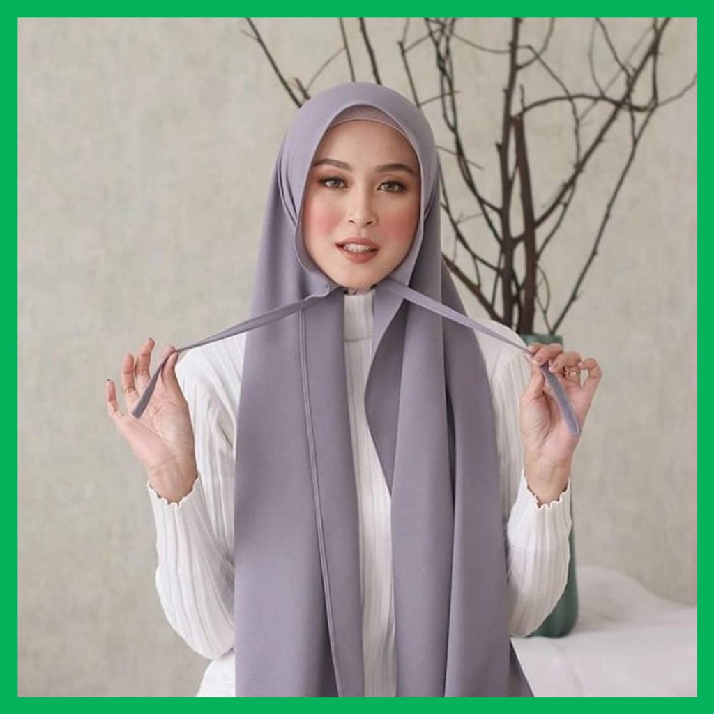 PROMO Jilbab Original Pashmina Tali Diamond Thalia by Cileunyi Collection Pasmina Diamond Creepe