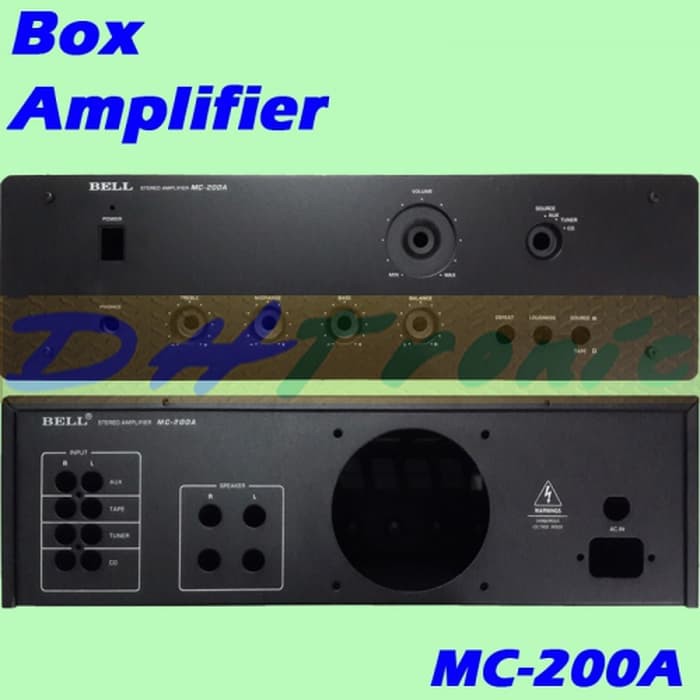 Box Power Amplifier MC-200A Box BELL MC200A M-200A Box Audio Sound System BELL M200 M-200