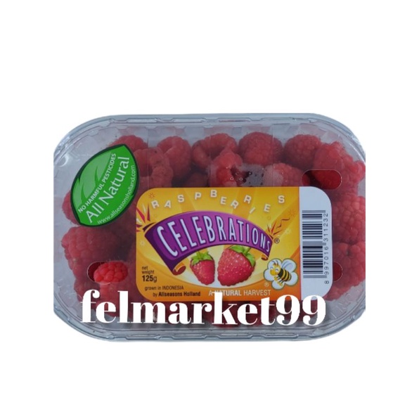 

Buah raspberry celebrations | pack | 125 g