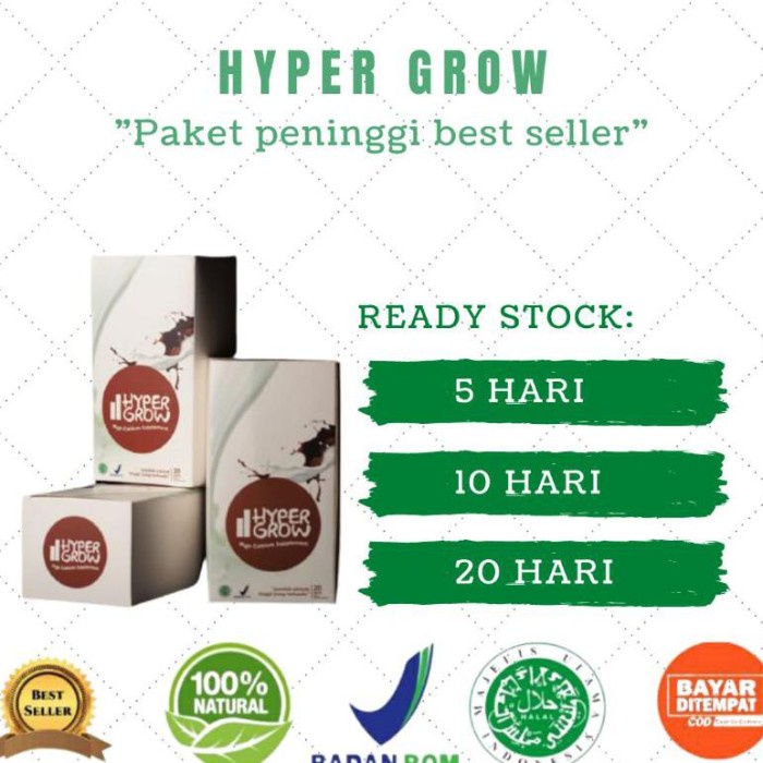 

TERLARIS HYPERGROW | SUSU PENAMBAH TINGGI BADAN ORIGINAL |