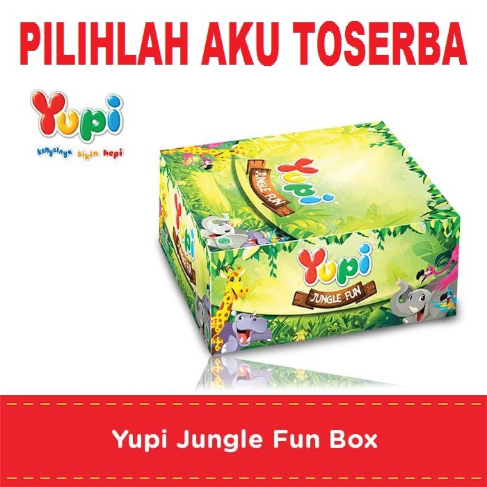 

YUPI JUNGLE FUN BOX isi 24 PCS - ( HARGA PER BOX )