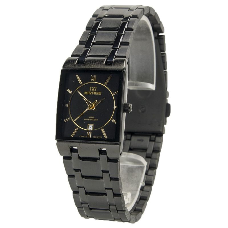 JAM TANGAN WANITA MIRAGE ORIGINAL FULL BLACK WATER PROFF_JAM TANGAN CEWEK STAINLIS STEL_JAM TANGAN CEWEK RANTAI HITAM MIRAGE FREE BOX DAN BATRAI_JAM TANGAN MIRAGE PETAK PERSEGI_JAM TANGAN KASUAL WANITA SPORT_JAM TANGAN WANITA MEWAH ELEGAN ANTI AIR