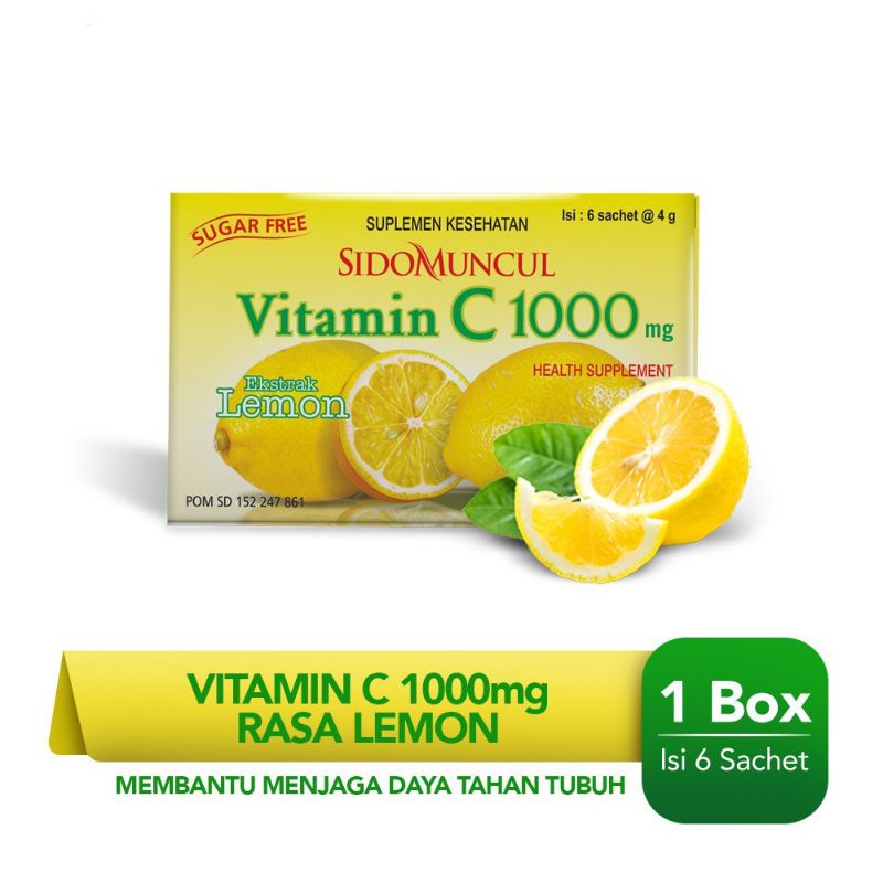 Vitamin C 1000 sidomuncul isi 6 sachet