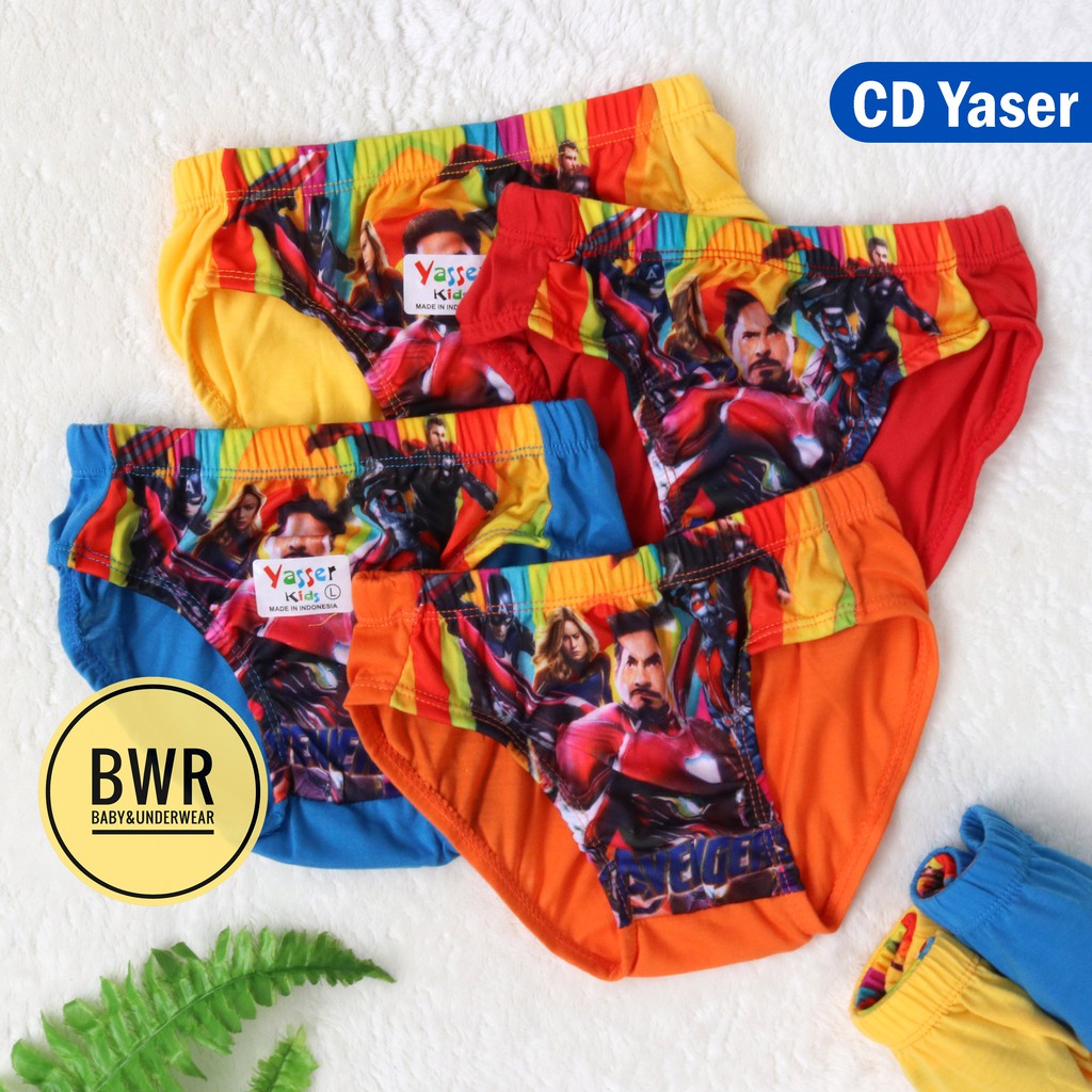 CD Anak YASSER 0232 Motif Print | Celana Dalam Anak Murah Berkuailtas - Bwr