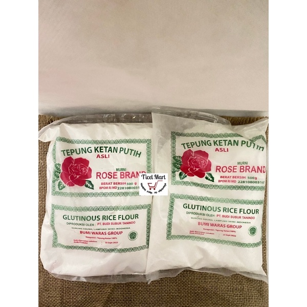 500gr | TEPUNG KETAN PUTIH ASLI ROSE BRAND