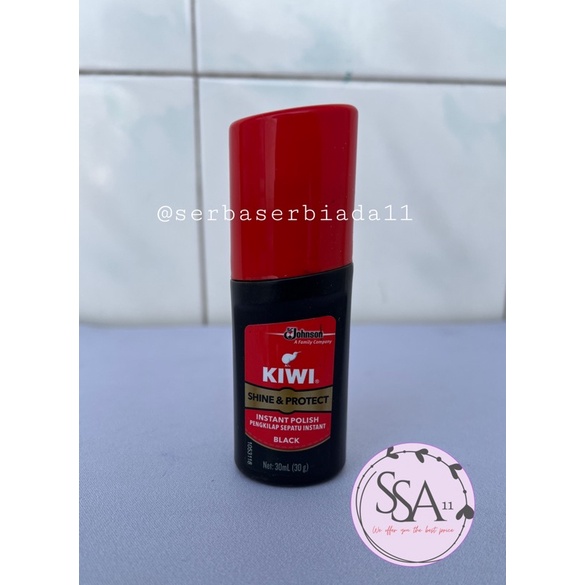 Kiwi Semir Cair Sepatu Shine & Protect Hitam 30ml