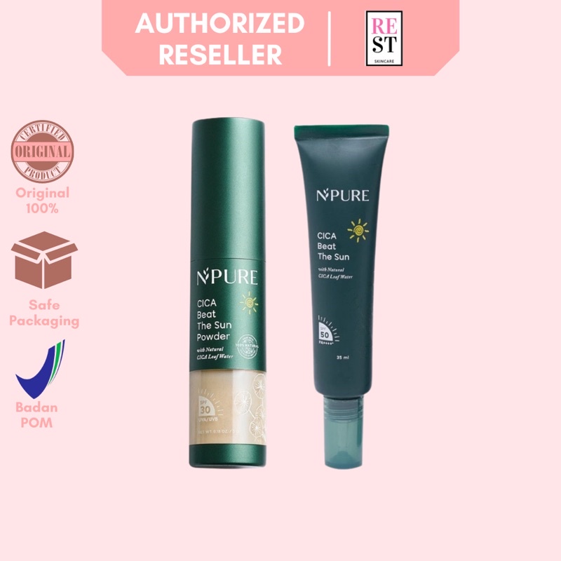 NPURE - Npure Cica Beat The Sun Power Npure Sunscreen new SPF 50 PA++++ BPOM npure sunscreen