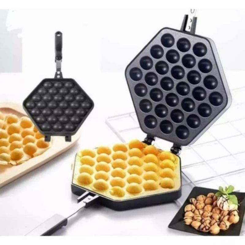 Cetakan Egg Waffle / Cetakan Wafel / Cetakan Waffle / Waffle Maker / Loyang Waffle