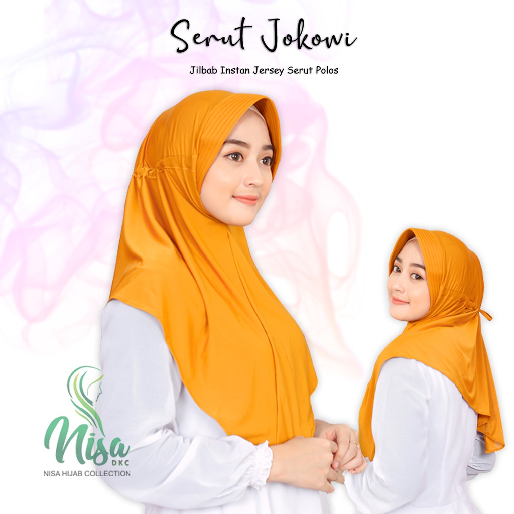 Jilbab Serut Hijab Jokowi Adabia Polos Daily Hijab Licra Idola Var.1