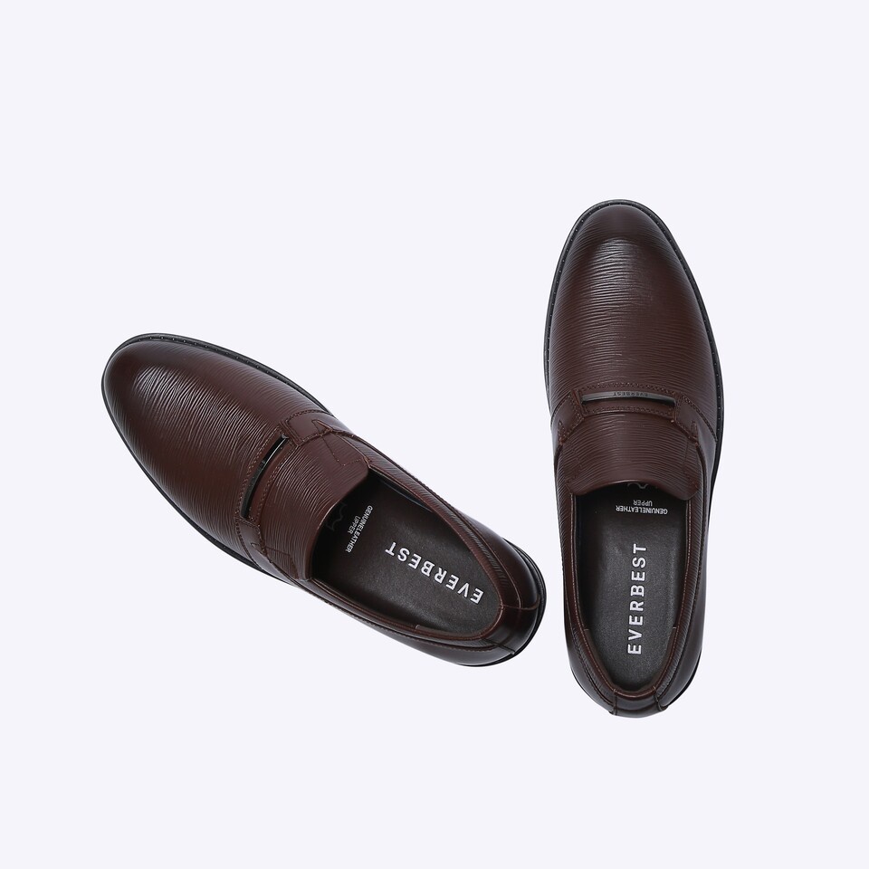 SEPATU FORMAL EVERBEST PRIA ORIGINAL PANTOFEL KULIT ASLI BRANDED COKLAT EM54