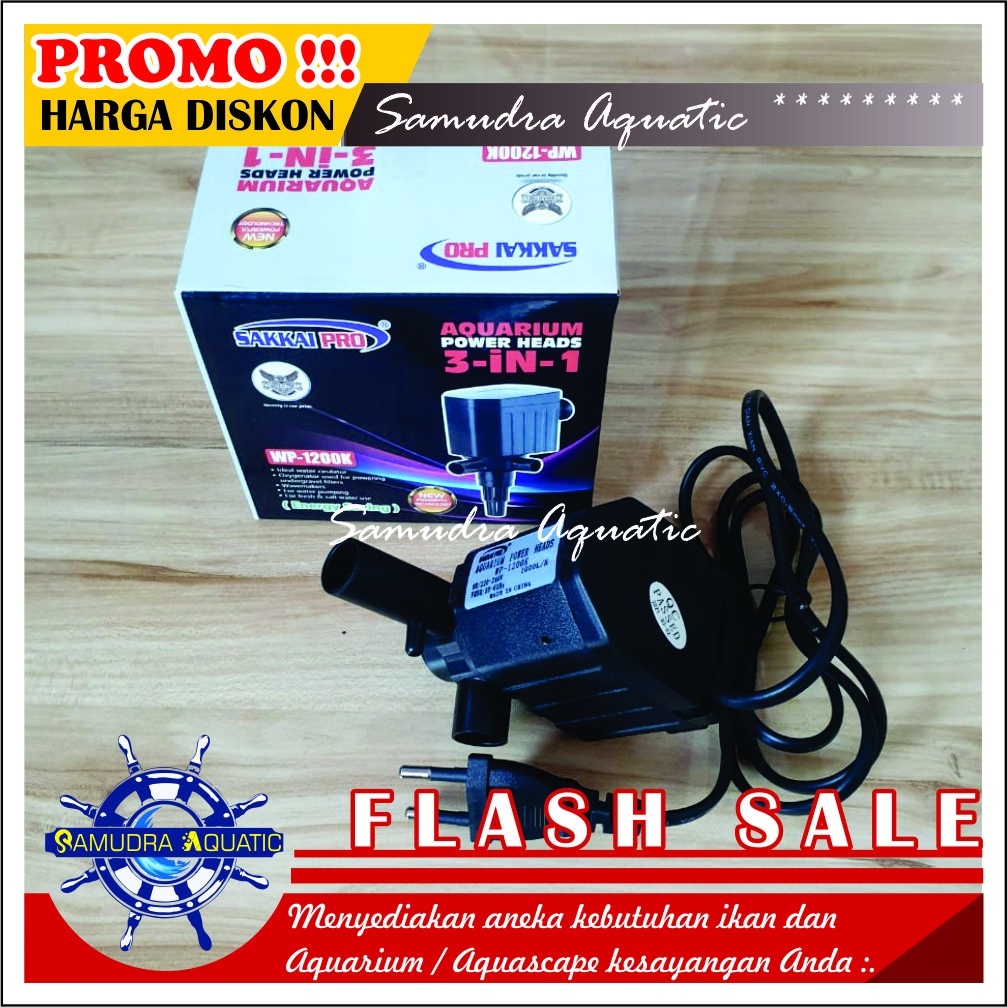 Pompa Filter CELUP 1200 (Pompa Saja / Mesin Saja) HEMAT ENERGY, Pompa Filter Aquarium Aquascape FREE BUBLE