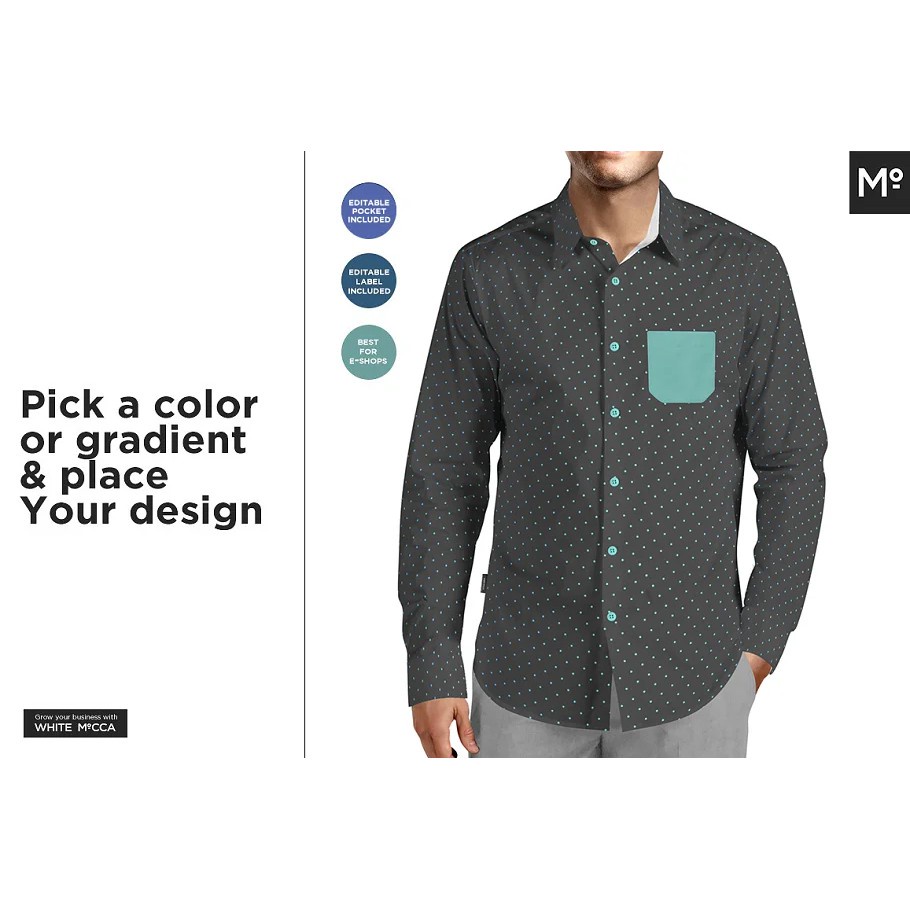 Casual Dress Shirt Mockups - Photoshop