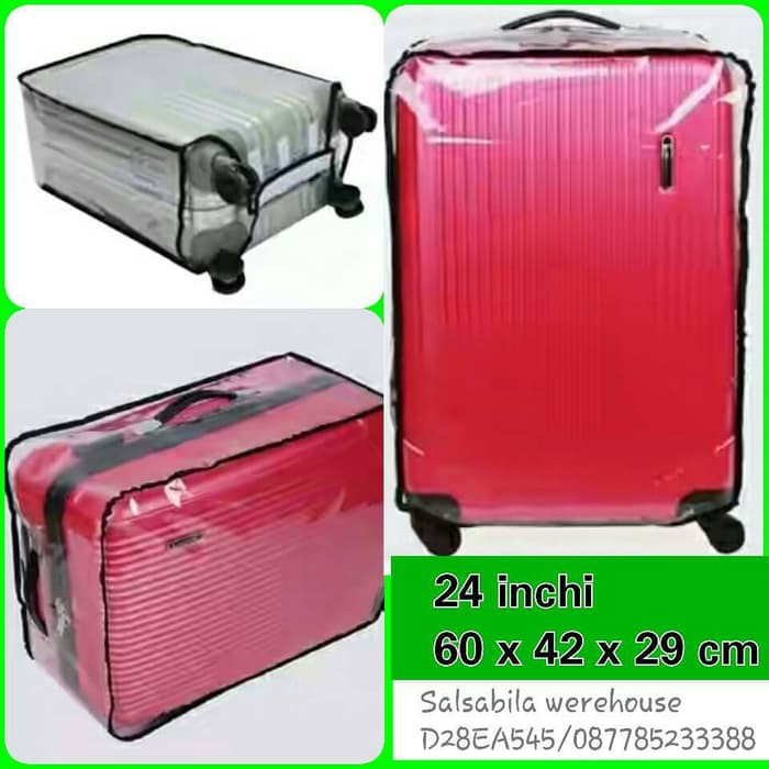 LUGGAGE SARUNG PELINDUNG KOPER 24 INCHI   Maroon
