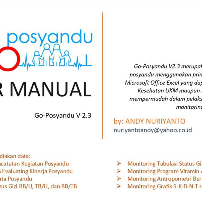 Produk Unggulan] Aplikasi Go Posyandu V2.3 Pencatatan Skdn Mudah Dan Sederhana